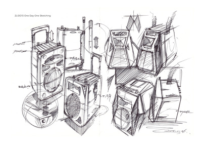 2015产品设计手绘 一日一画的模型设计探索